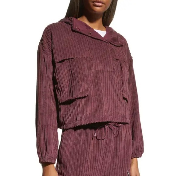 Free People FP MOVEMENT Bring The Heat Corded Corduroy Pullover Top Sweatshirt - Picture 6 of 12